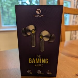 Raycon The gaming earbuds. Never worn. New in box. Only taken out for photos.